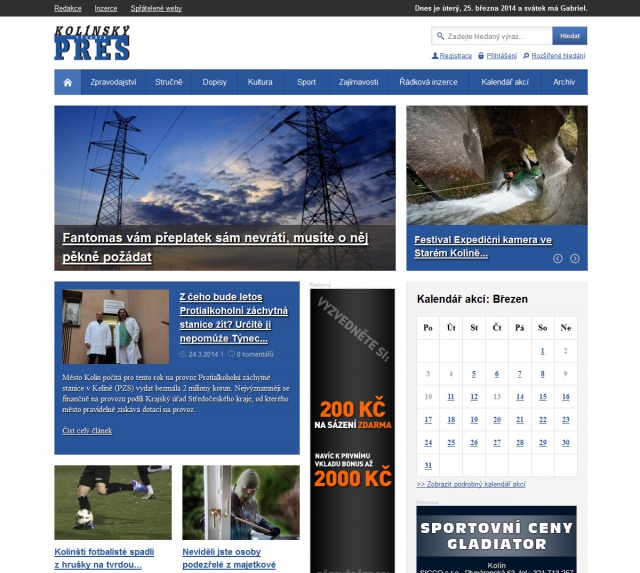 On-line magazín Kolínský PRES